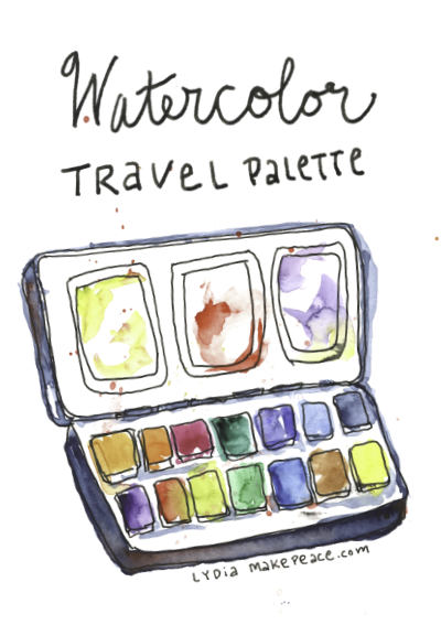 Watercolor Travel Palette — Artist Lydia Makepeace